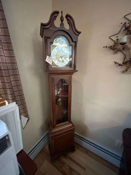 Howard Miller Tempus Fugit Grandfather Clock - 74 in x 15 in x 9 in image