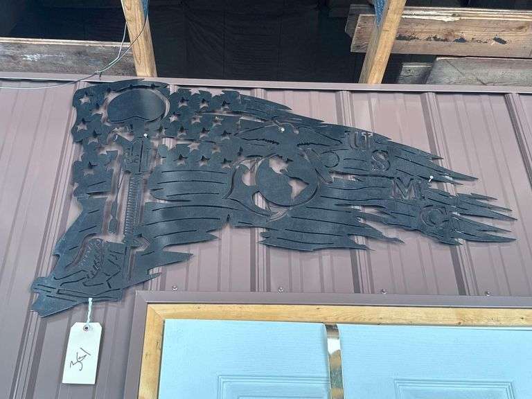 USMC Metal Decorative Art Piece image