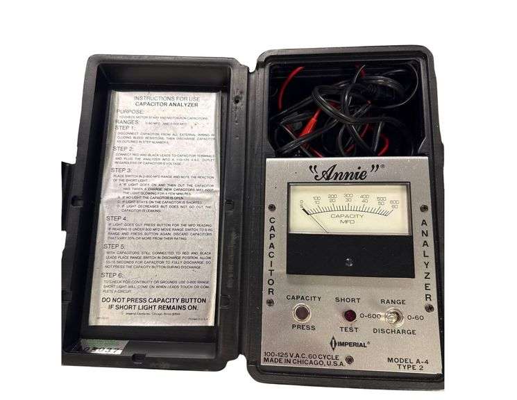 Model A-4 Capacitor / Analyzer image