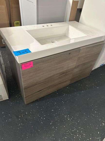 Wooden Vanity With Sink 36.5 in.L. X 19in. W. X 223/4 in. H. image