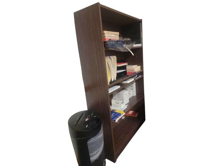60x36x12in Book Case Contents Included various Papers and Folders - Paper Shredder image