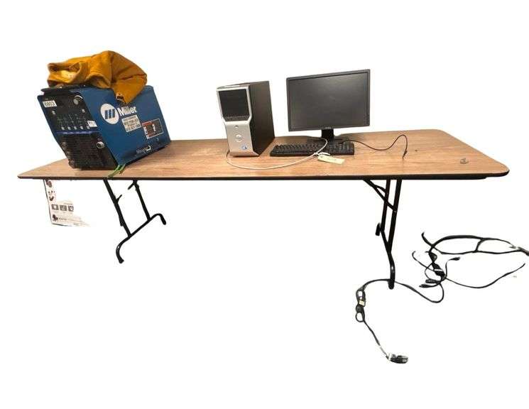 Dell Monitor, Dell PC, DC TIG/Stick Welding Machine, Table 96inx30in image