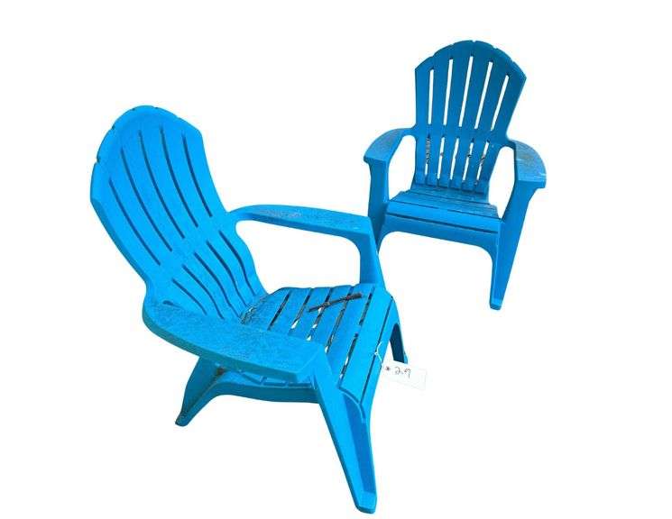 Four Plastic Chairs, 30 in x 26 in x 38 in and Glass Table, 31 in x 29 in x 48 in image