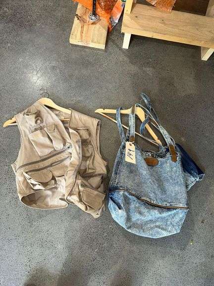 Men’s XL Fishing Vest - Denim Handbags image