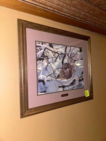 Lot of 3 Framed Paintings - 38 in x 29 in, 26 in x 30 in, 35 in x 30 in image
