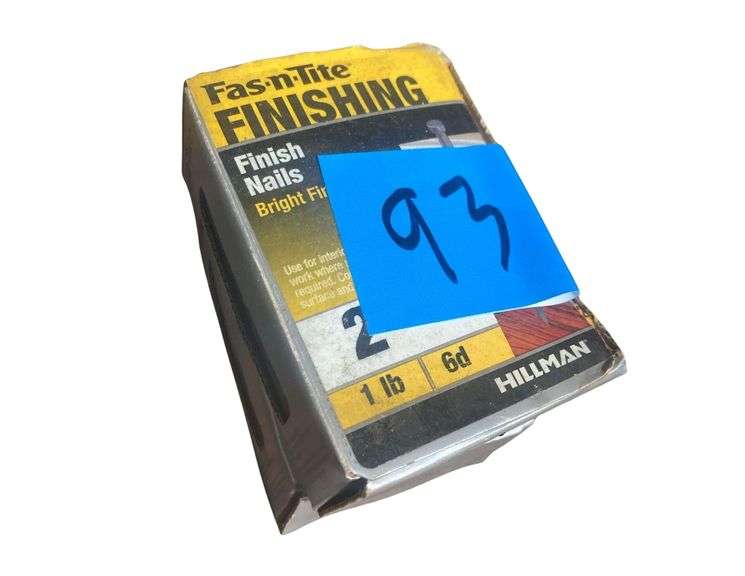 2 Boxes of Fas-n-Tite Finish Nails Bright Finish 74pc image