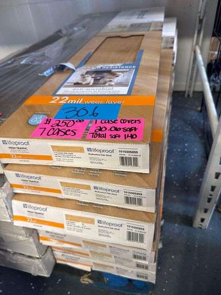 7 Cases of Lifeproof 22Mil Vinyl Plank - 20 Sq.Ft. Per Case image