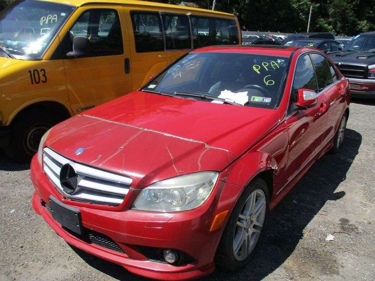 RED, 2008, MERCEDES-BENZ C-CLASS, WDDGF56X18F046448,  , image