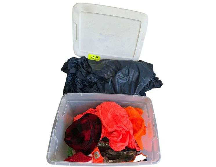 Tote Of Hunting Gear - Plastic Tarp image