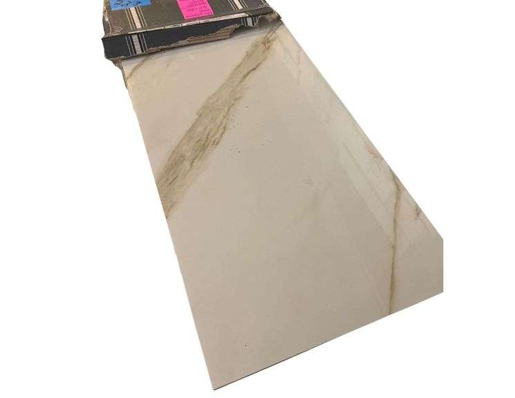85 Sq. Ft of MSI Yosemite White Polished Porcelain - In 16”x32” Tiles image