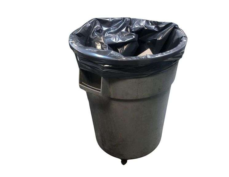 Plastic Trash Can On Wheels image