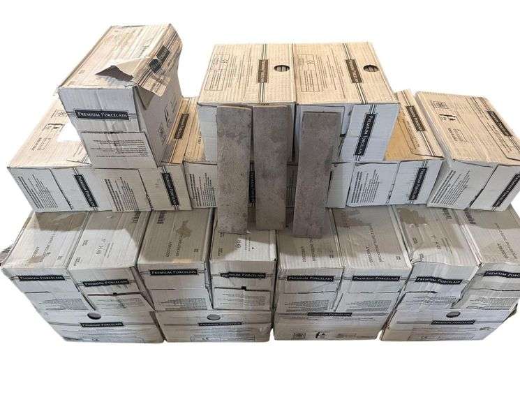 205 Sq. Ft of 10”x 2 1/3” Porcelain Tiles - Brickstone Taupe image