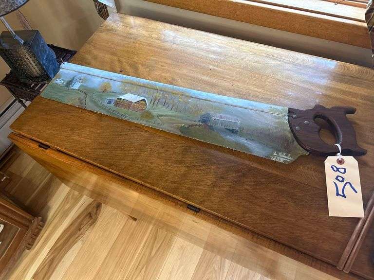 Painted Hand Saw - 28 in Blade image