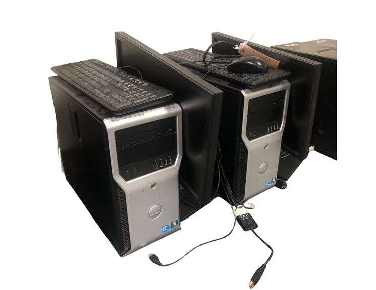 (2) Dell Precision T1600 Workstation, Computer, Keyboard, And Mouse (Only One) image