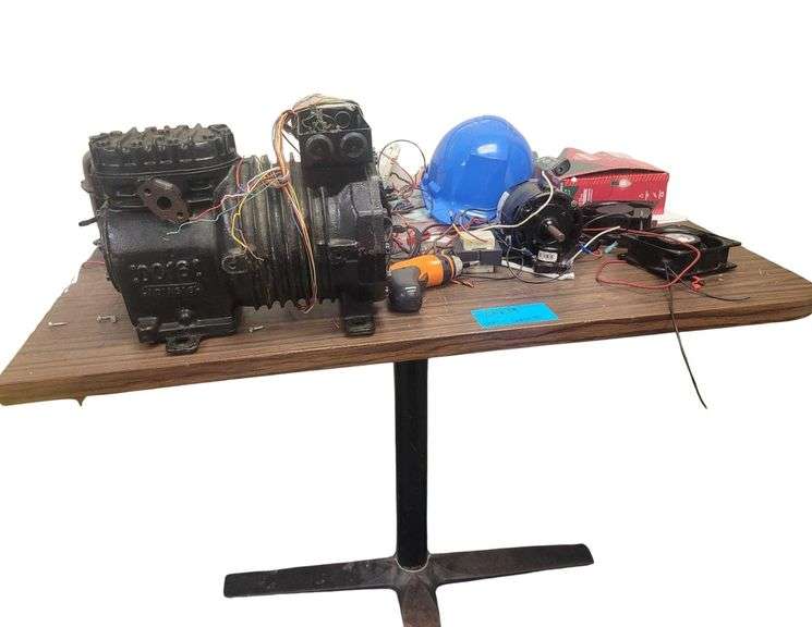 3ft H x 4ft W Table Contents Included- Various Electrical Equipment image