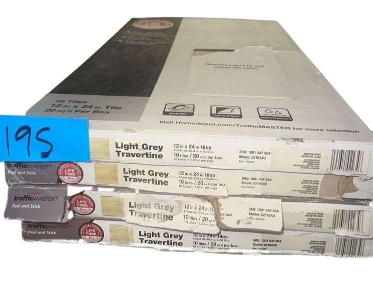 Traffic Master 12 X 24 Peel & Stick Flooring Approximately 4Cases image