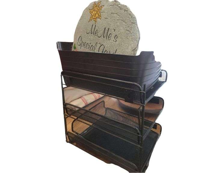 3 Tier File Organizer and Other Various Home Decorative Items image