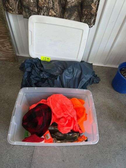 Tote Of Hunting Gear - Plastic Tarp image
