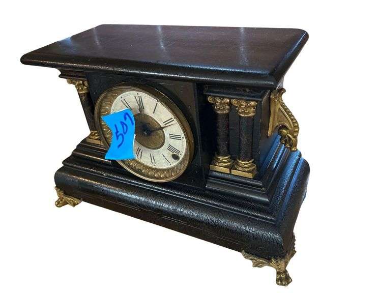 Wooden Mantel Clock - 16 in x 7 in x 11 in image