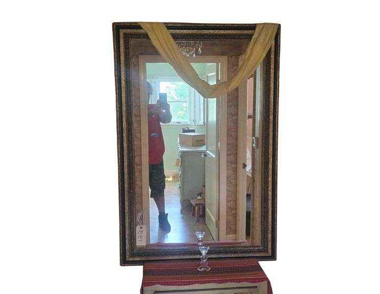 Vintage Ornate Mirror 3x5ft Approx image