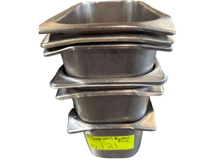 6 Stainless Deep Well Quarter Size Pans image
