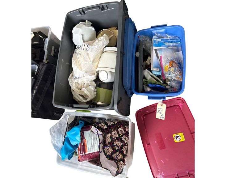 3 containing Kitchen Appliances, Miscellaneous Items, Underpads, Birthday Bag, Etc. image