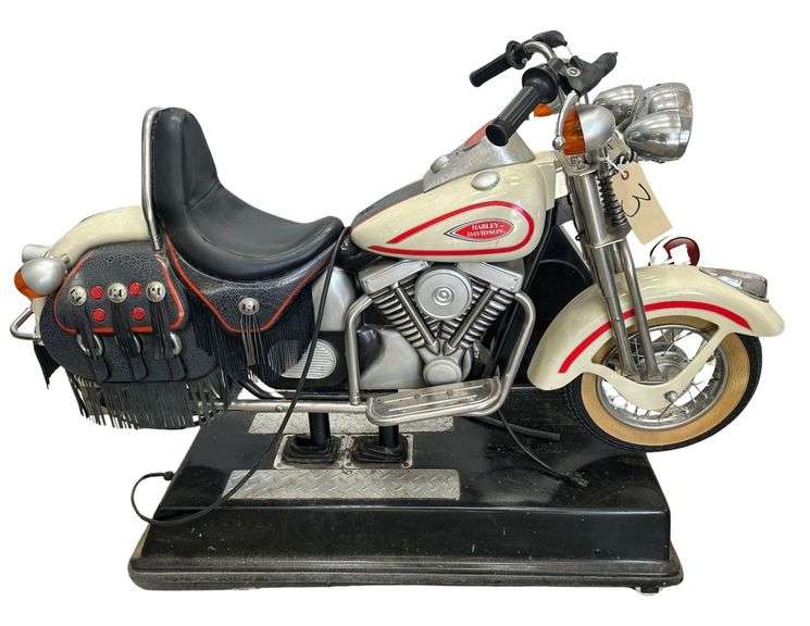 Vintage 1999 Harley Davidson Coin Operated Kiddie Ride - Model "Harley" - Serial No. 13224 image