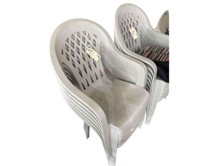 6 Plastic Porch Chairs image