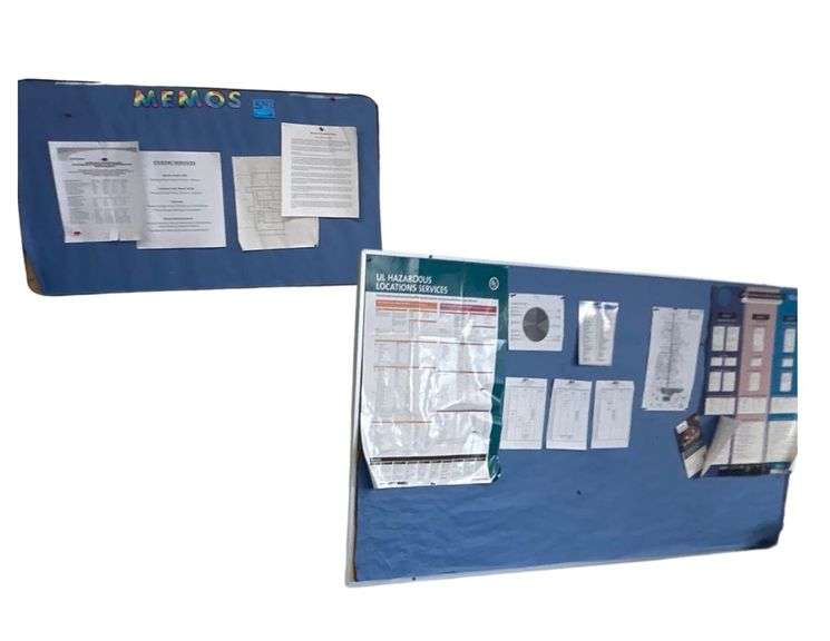 Two Bulletin Boards - 3 ft x 2 ft and 4 ft x 8 ft image