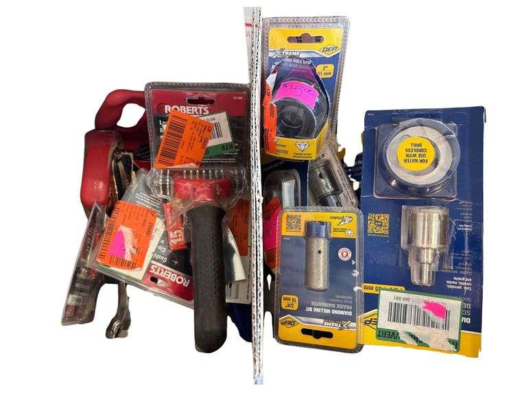 Box of New Hole Saws - Box of Carpet Tools image