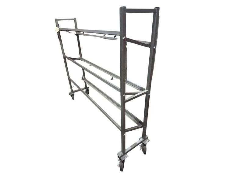 Rolling 3 Tier Shelf Unit - 75” Wide image
