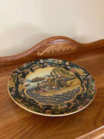 Set of 2 Satsuma Plates, 10 in Diameter image