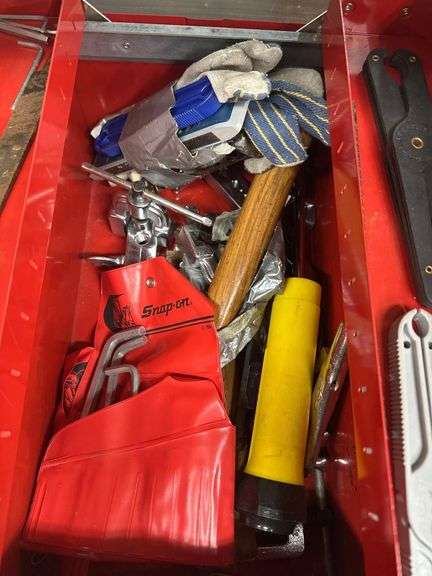 Steel Toolbox With Hand Tools image