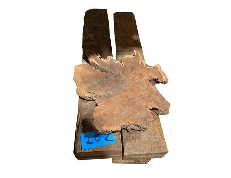Vintage Wooden Boards 5.5"x4"x33" and Trunk Cutting image