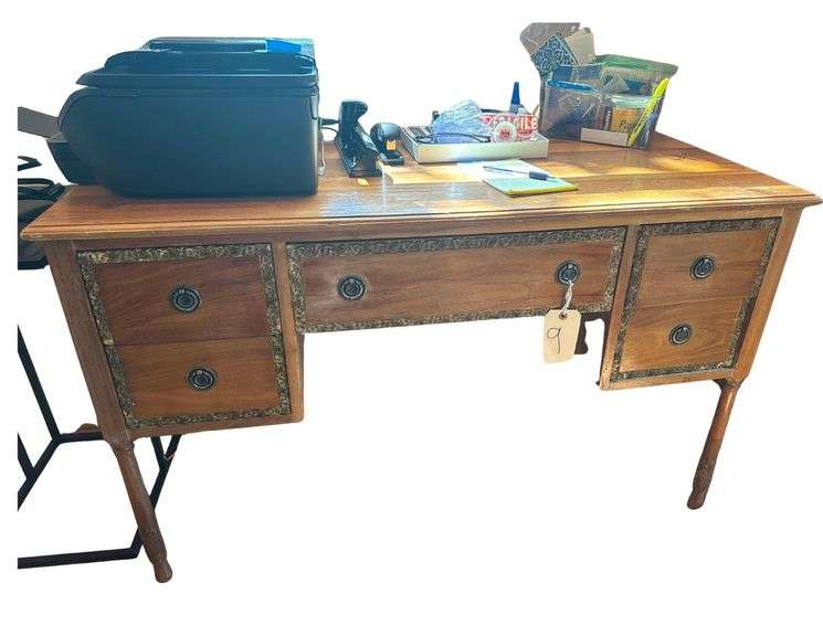 Antique Desk - 52” Wide 32”Tall image