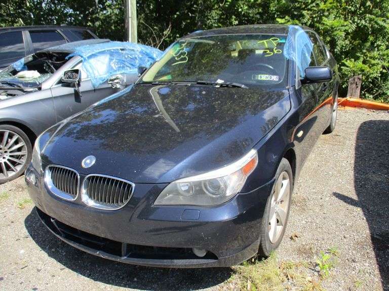 BLUE, 2007, BMW 5 SERIES, WBANF73587CU23337,  , image