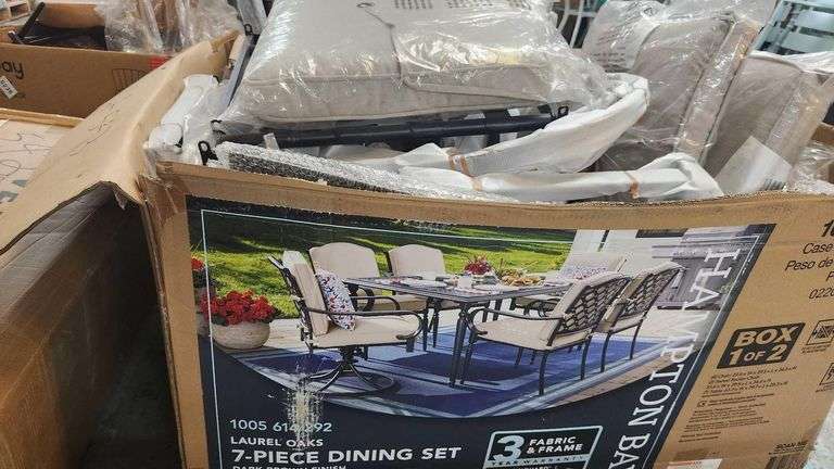 Hampton Bay 7 PC. DINING set - Return in Box image