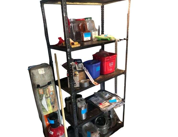 6ft Metal Shelving Unit (Does Not Include Contents - Pickup After 4) image
