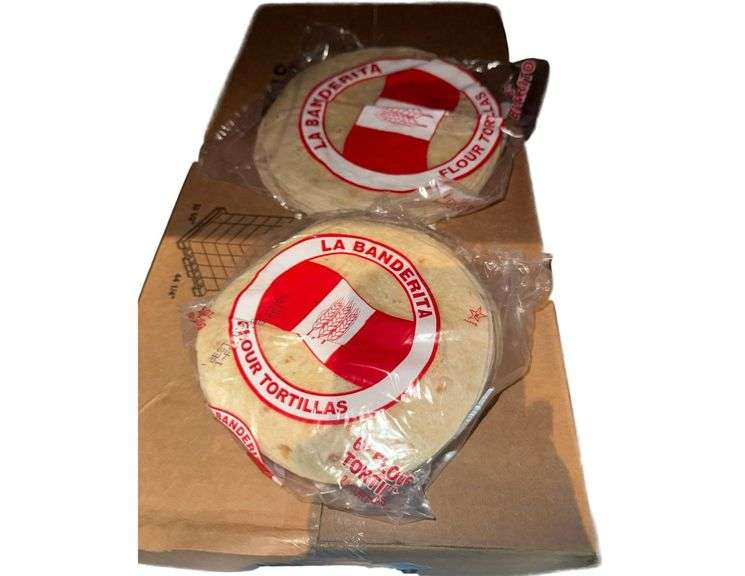 Contents Of Shelf- Tortillas Of Different Sizes image
