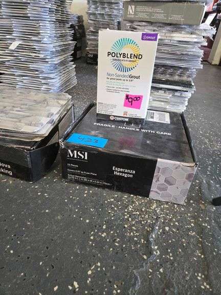 Hexagon Wall Tile. Box of Polyblend Non-Sanded Grout image