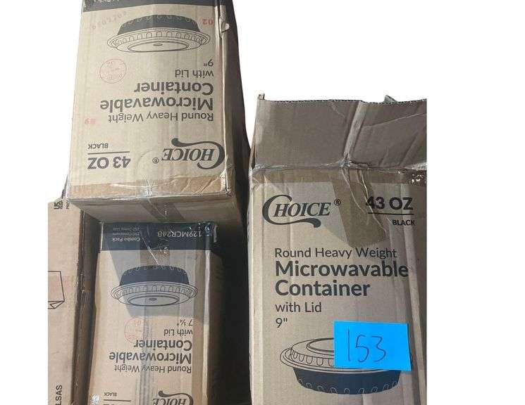 Boxes of Paper Bags and Microwaveable Containers image