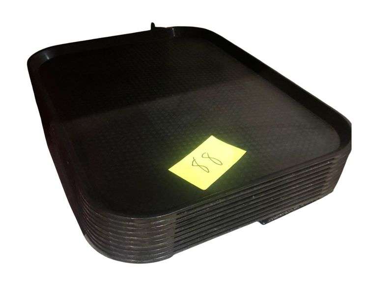 (10) Black Food Trays image