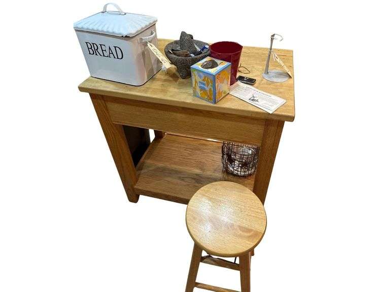 Contents On & Under Table Includes Trash Receptacle image