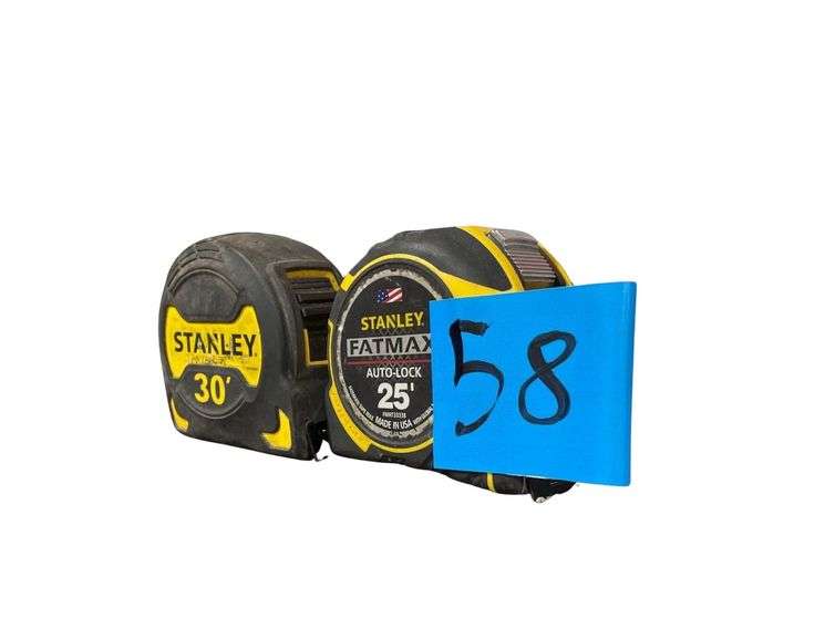 2 Stanley Tape Measures a 25 ft. and a 30 ft. image