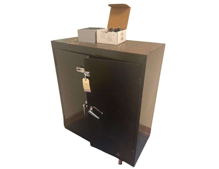 Black Metal Cabinet 36x18x41 Inches with Contents 5 Electric Motors image