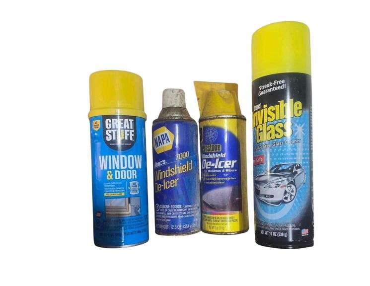 Contents on Shelves Various Cleaning and Other Supplies image