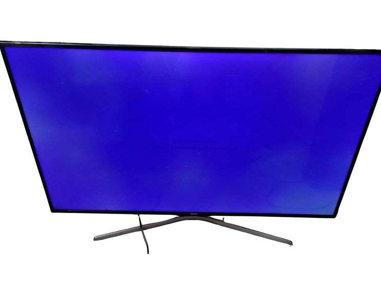 Samsung 55" UN55MU630DFXZA TV. Works, but has blue hue image