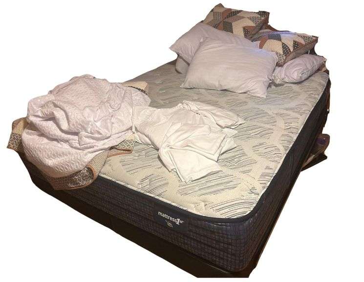 Queen Sized Bed and Serta Mattress image