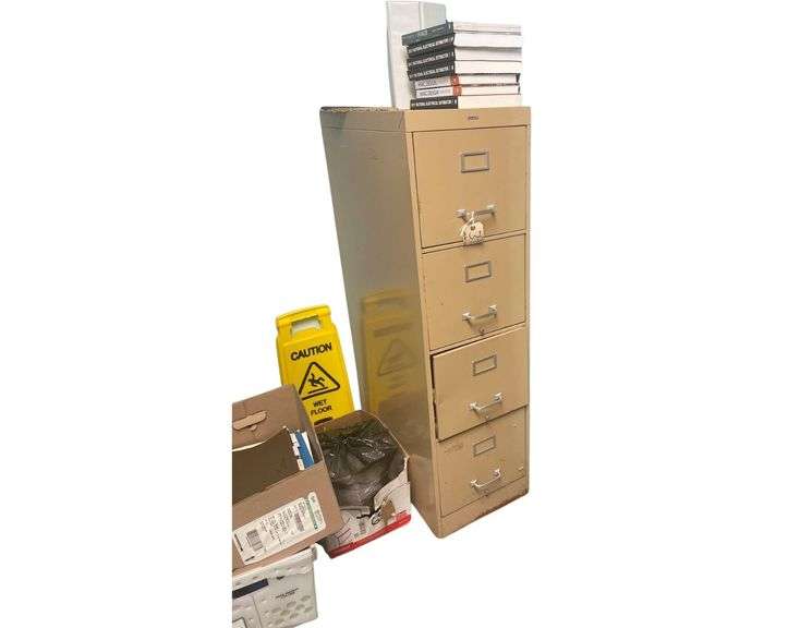 4 Drawer Filing Cabinet Empty image