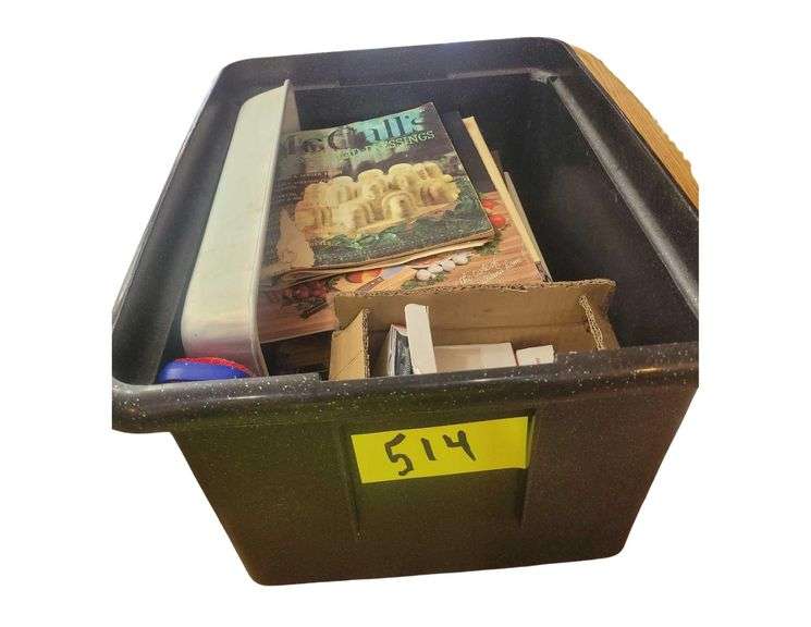 17x14x11in Tub Filled with Magazines - Clock Radios image